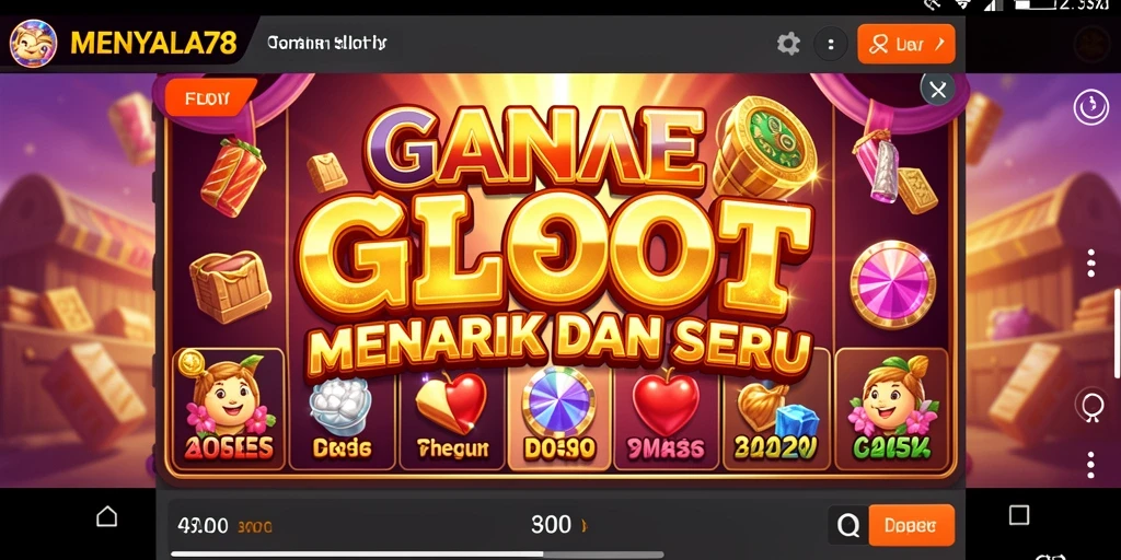 Gameplay seru dari MENYALA78 dengan berbagai pilihan mesin slot.
