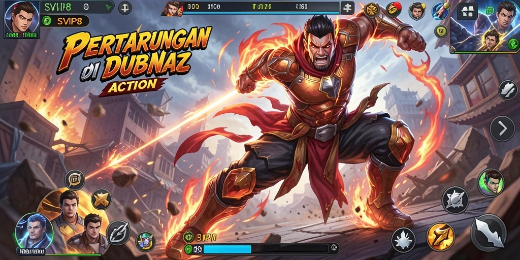 Gameplay seru SVIP8 dengan pertarungan yang mendebarkan.
